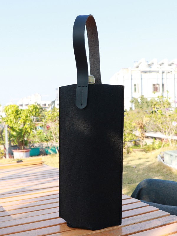 BOLSA DE FIELTRO PARA REGALO DE BOTELLA DE VINO