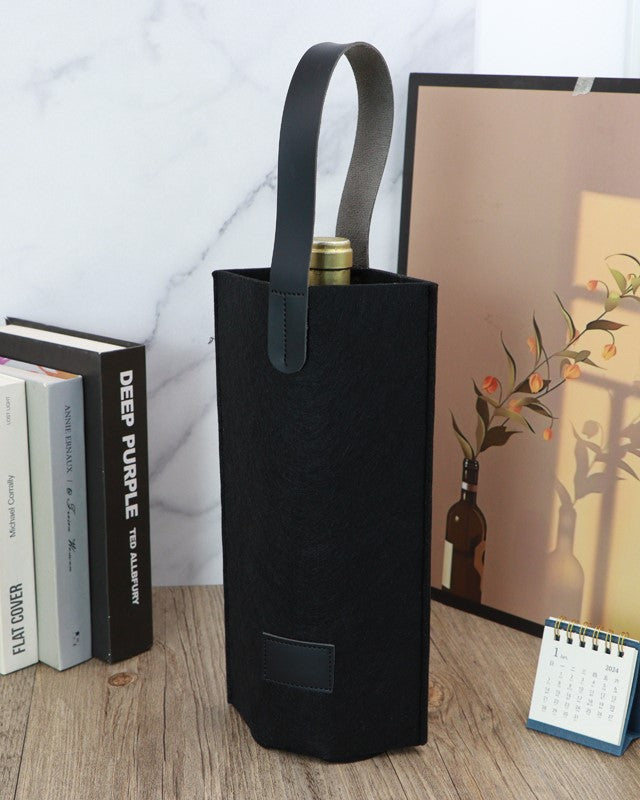 BOLSA DE FIELTRO PARA REGALO DE BOTELLA DE VINO