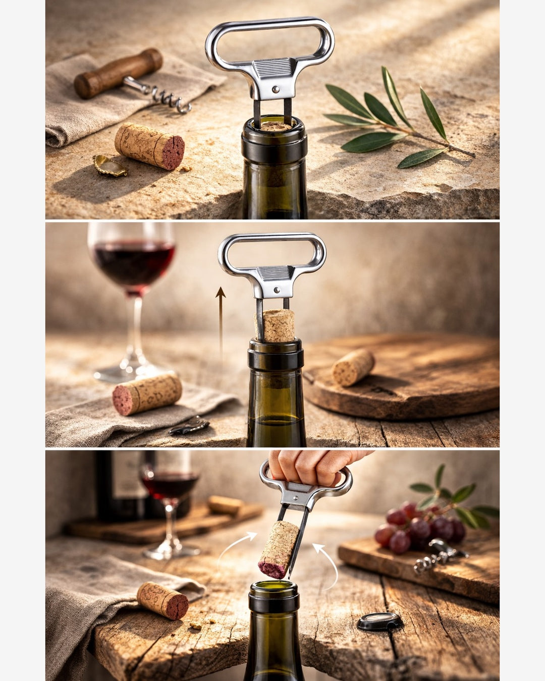 Sacacorchos Profesional de Láminas para Sumiller y amantes del vino.