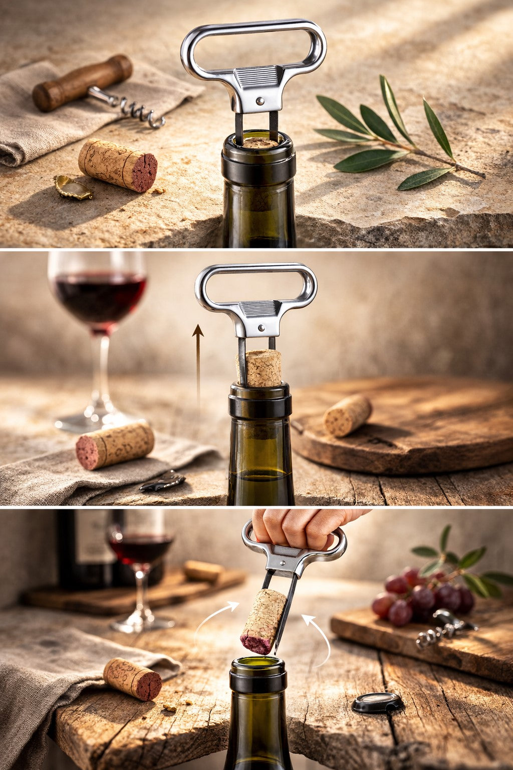 Sacacorchos Profesional de Láminas para Sumiller y amantes del vino.