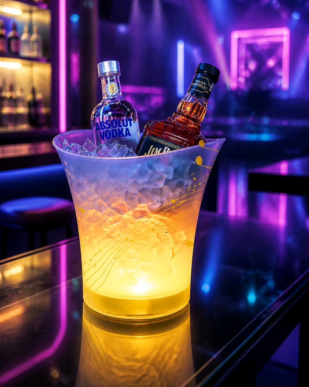 Cubitera LED con altavoz Bluetooth — La fiesta empieza aquí 🎉