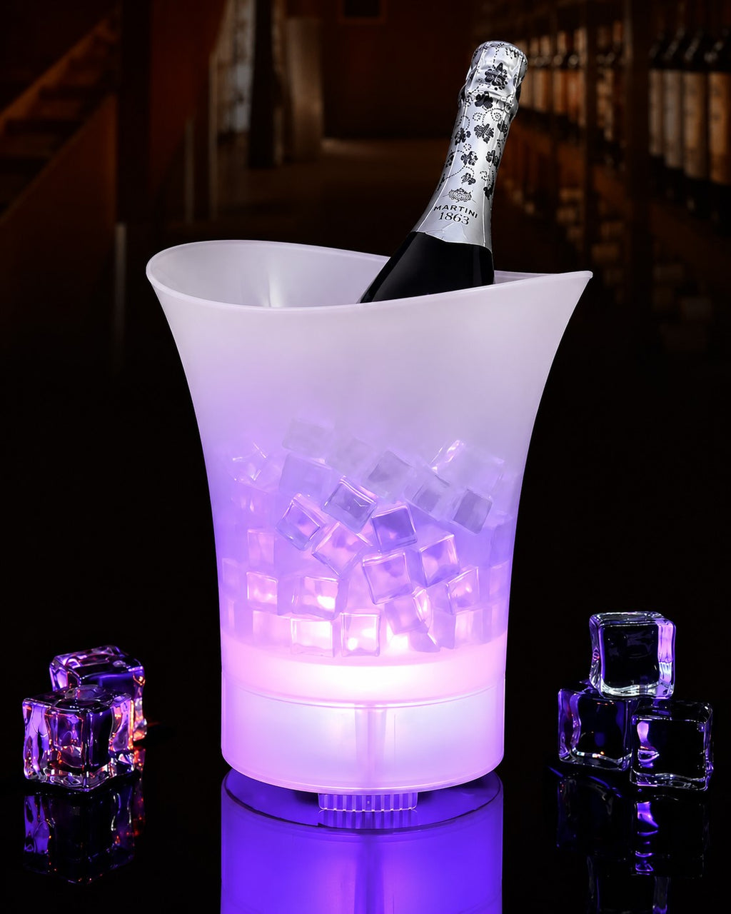 Cubitera LED con altavoz Bluetooth — La fiesta empieza aquí 🎉